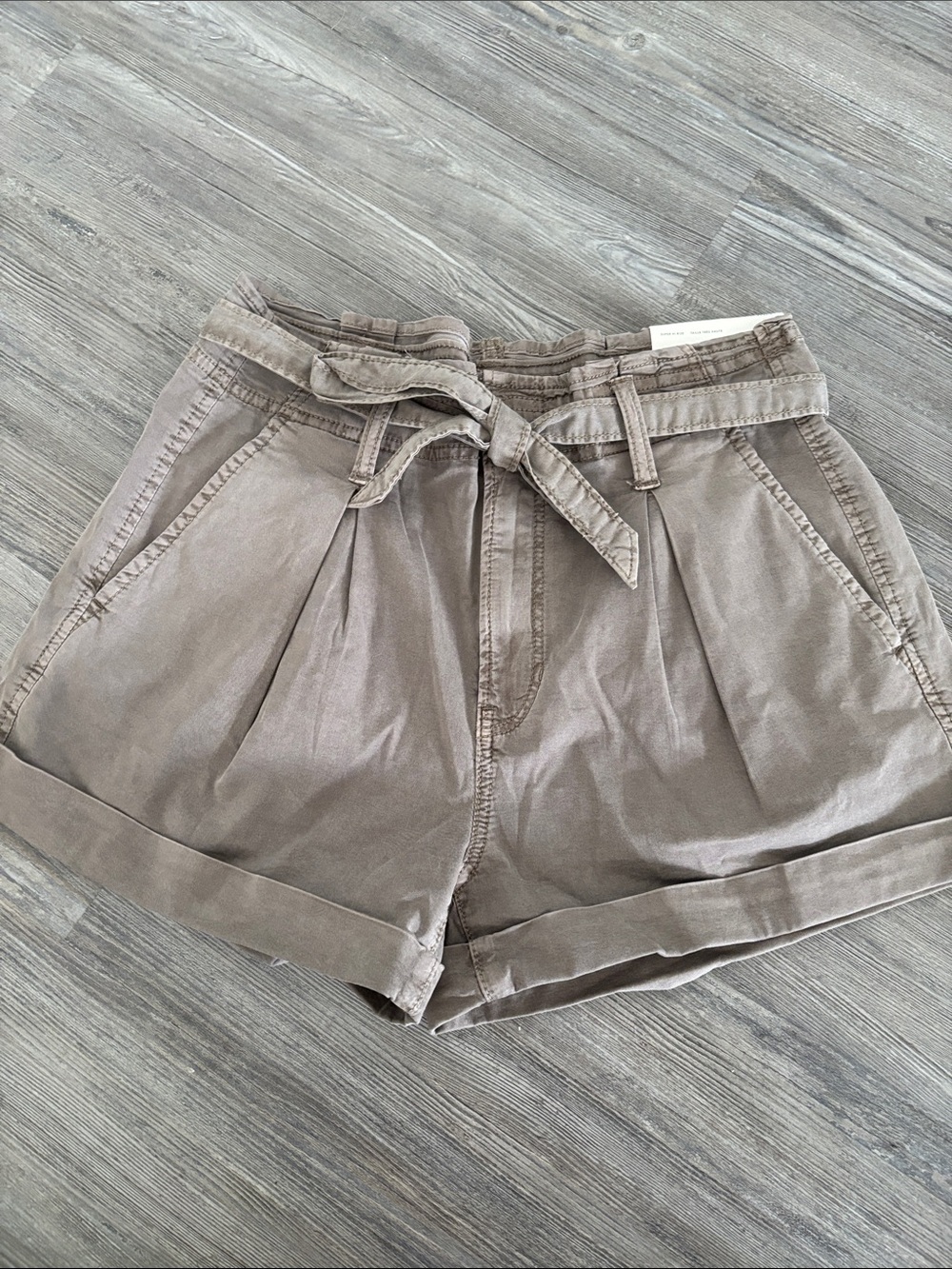 NWT American Eagle Taupe Tie-Waist Casual Shorts